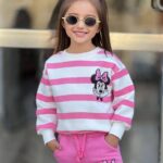 Yeni Sezon 3 İplik Şardonlu Penye Takım  Kız Çocuk