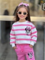 Yeni Sezon 3 İplik Şardonlu Penye Takım  Kız Çocuk