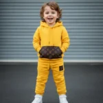 Louıs Vuıtton Baskılı Tam Kışlık Takım Üç İplik