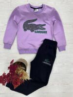 Lacoste Baskılı Suprem Pamuklu Kumaş Alt Üst Şık Takım - Görsel 2