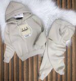 Burberry Baskılı Üç İplik Şardonlu Tam Kışlık Takım, - Görsel 5