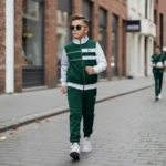 Lacoste Baskılı Doubleface Kumaş Alt Üst Eşofman Takımı A Kalite