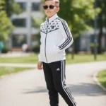 Adidas Baskılı Doubleface Kumaş Alt Üst Eşofman Takımı A Kalite