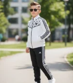 Adidas Baskılı Doubleface Kumaş Alt Üst Eşofman Takımı A Kalite