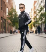 Adidas Baskılı Doubleface Kumaş Alt Üst Eşofman Takımı A Kalite - Görsel 3