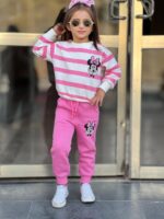 Yeni Sezon 3 İplik Şardonlu Penye Takım  Kız Çocuk - Görsel 2