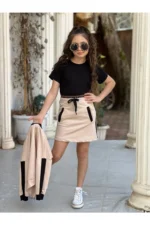 Süper Üçlü Kız Çocuk Penye Takım - Görsel 2