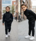 Polo Baskılı Balıkçı Yaka Fermuarlı Alt Üst Takım