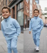 Polo Baskılı Balıkçı Yaka Fermuarlı Alt Üst Takım - Görsel 2