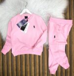 Polo Baskılı Üç İplik Suprem Pamuklu Alt Üst Eşofman Takımı - Görsel 4