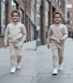 Polo Baskılı Balıkçı Yaka Fermuarlı Alt Üst Takım - Görsel 3