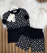 Lacoste Baskılı Şapka Kısa Kollu Tişört  Şort Takımı  Yazlık 3Lü Kombin - Görsel 4