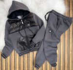 Armani Baskılı A Kalite Üç İplik Jardonlu Tam Kışlık Takım - Görsel 2