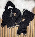 Louis Vuitton Baskılı Kız Çocuk Alt Üst Takım - Görsel 4