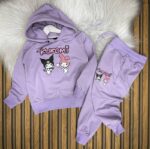 Dısney Kuromi Baskılı A Kalite Kapüşonlu Takım - Görsel 5