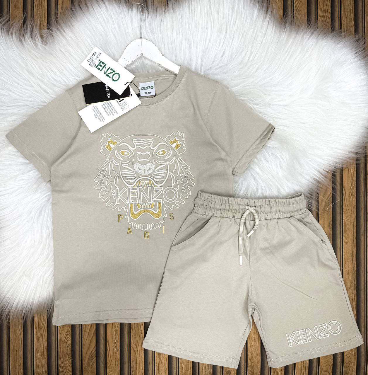80cdd2ce-be05-41b3-9a68-984a60c0e158-1 Kenzo Baskılı Şortlu Ve Tişörtlü Yazlık Takım - Görsel 1