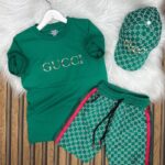 Gucci Baskılı Şapkalı Takım A Klite