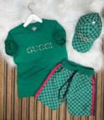 Gucci Baskılı Şapkalı Takım A Klite