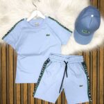 Lacoste Baskılı Şapkalı Üçlü Yazlık Takım – A Kalite