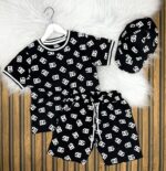 Dolce & Gabbana Baskılı 3’lü Yazlık Takım – Şapka, Tişört, Şort - Görsel 2