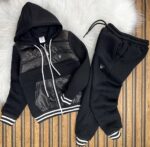 Armani Baskılı A Kalite Üç İplik Jardonlu Tam Kışlık Takım - Görsel 3