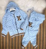 Louis Vuitton Baskılı Kız Çocuk Alt Üst Takım - Görsel 2